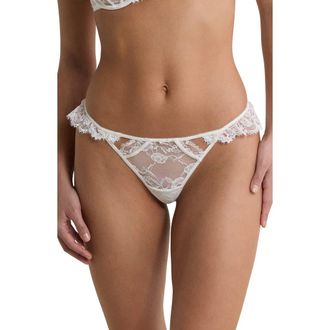 Etam Beloved Bleu Thong in White at Nordstrom, Size Xx-Small