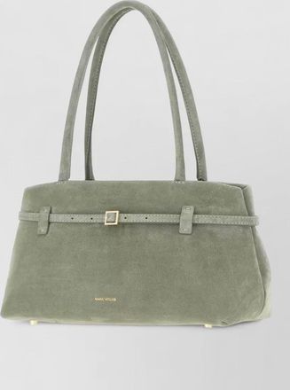 Manu Atelier na suede leather tote bag