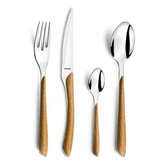 Amefa Cuberteria 24 Piezas Eclat Madera Natural - Eclat Madera
