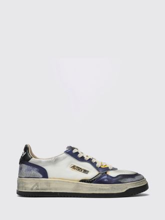 Autry Medalist Low Super Vintage Calfskin Sneakers with Worn Effect