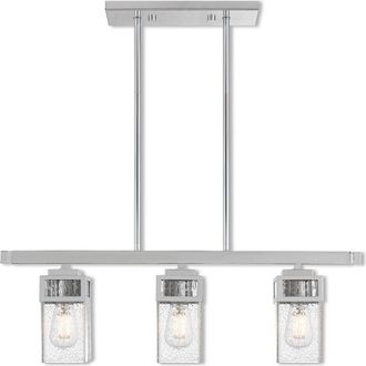 Livex Lighting Livex Harding 3 Light Ch Linear Chandelier