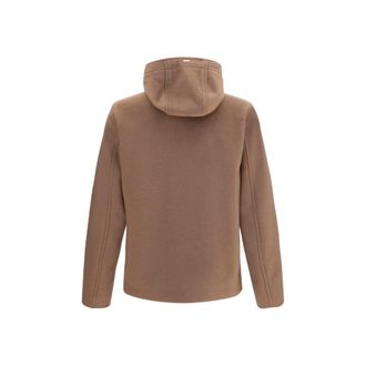 Herno Mens Brown Polyester Full-Length Jacket Clothing