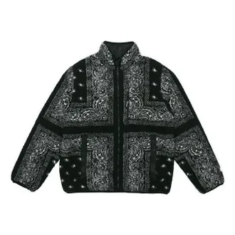 SUPREME Reversible Bandana Fleece Jacket Black SUP-FW19-341