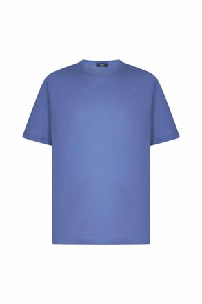 Herno Mens Short Sleeve Tee In Turquoise