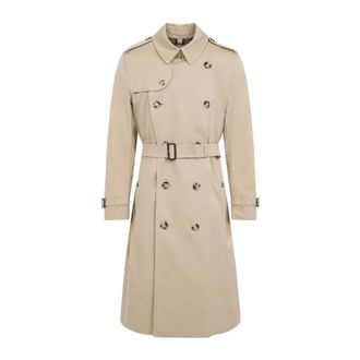 Burberry Heren, Mantels, Beige, Maat: XL Katoen