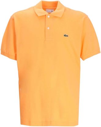 Lacoste crocodile-patch polo shirt - men - Cotton - 8 - Orange