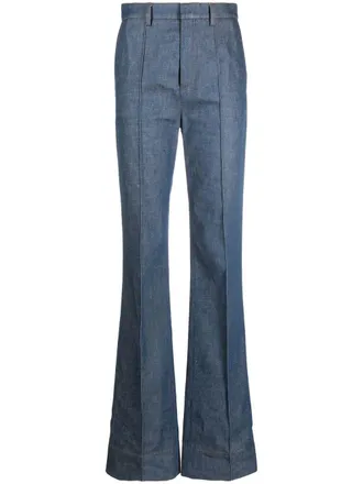 Saint Laurent Jeans met wijde pijpen - Blauw