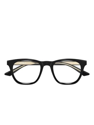 Montblanc square-frame glasses - men - Acetate - 51 - Black
