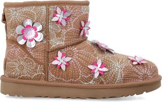 UGG Classic Mini Meadow Boot - Dames - Winterlaarzen - Beige - 38 EU - Wol - Schoenen