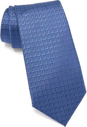 Calvin Klein Foster Grid Jacquard Tie in Navy at Nordstrom Rack