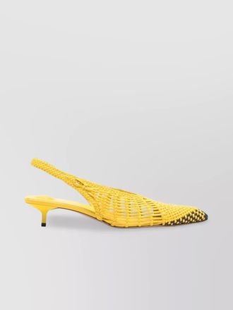 Jacquemus leather slingback pumps
