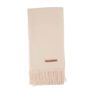 Acne Studios White Wool Scarf