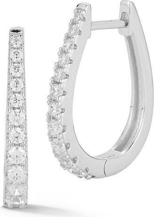 Glaze Jewelry Graduated Cubic Zirconia Hoop Earrings in Silver at Nordstrom Rack