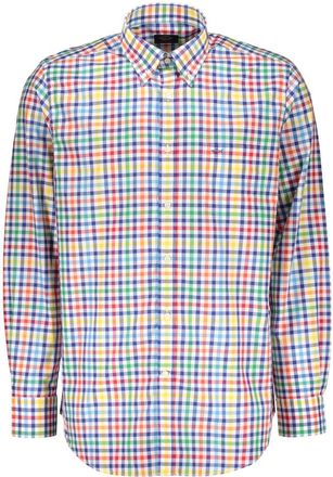 Paul & Shark Lange Mouw Geruit Overhemd Elegant - Heren - Casual Overhemden - Veelkleurig - 3XL - Katoen - Overhemden