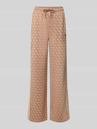 Guess Sweatpants mit Logo-Muster im Allover-Look in Camel, Gr&ouml;&szlig;e XL