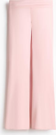 H&M Schlaghose aus angerautem Jersey - Pink