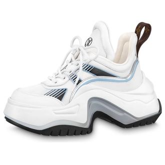 Louis Vuitton (WMNS) LOUIS VUITTON Archlight 2.0 Platform Sneakers White Blue Grey 1ABI0N