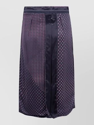 Maison Margiela paisley midi skirt high waist satin