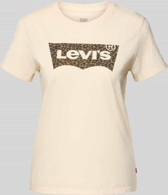 Levi's T-Shirt mit Label-Print Modell THE PERFECT TEE in Sand, Größe XS