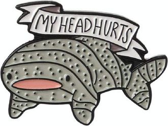 Generic Cartoon Shark Brooch Pin Cute Animal Pins Clothes Schoolbag Decor Accessory Professional Multicoloured