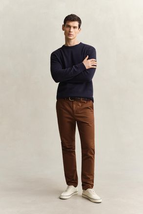 GANT Men Slim Fit Classic Chinos (32/30) MAHOGANY BROWN