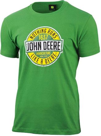 John Deere Nothing Runs Like A Deere Green T-Shirt - Green - Medium