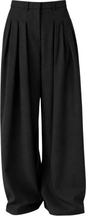 Meimeij Pantalones Anchos con Pinzas Delanteras - Trousers - Mujer - Negro - XS