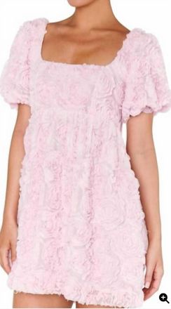 Show me your Mumu Smitten Baby Doll Dress In Pink Rose