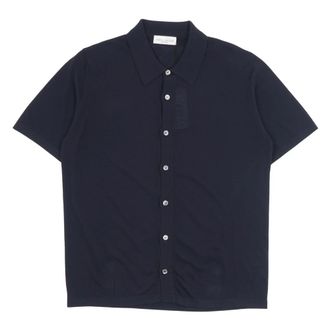 Roberto Collina Overhemden met korte mouwen - Heren - Korte mouwen Overhemden - Blauw - M - Overhemden
