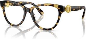 Swarovski 54mm Round optical glasses in Tortoise at Nordstrom