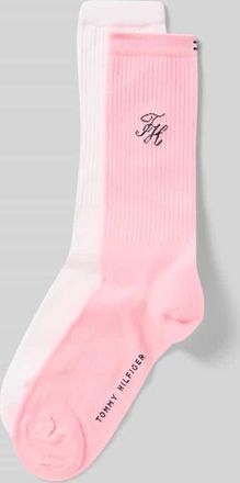 Tommy Hilfiger Str&uuml;mpfe aus Baumwoll-Mix im 2er-Pack in Pink, Gr&ouml;&szlig;e 35-38
