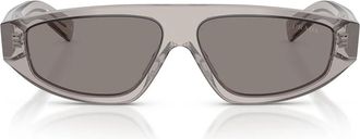 Prada Sunglasses Prc02 S 10 J80 Q Transparent Gray/Dark Gray Men