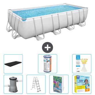 Bestway Piscina Bestway Power Steel Rectangular - 488x244x122 Cm - 8-piezas S572