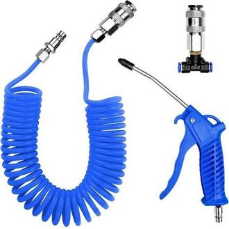 OEM Pistola De Aire Comprimido, Pistola De Aire Con Manguera De Aire Comprimido De 5 Metros, Kit De Limpieza Para Pistola De Aire, Con Conector En T, Para