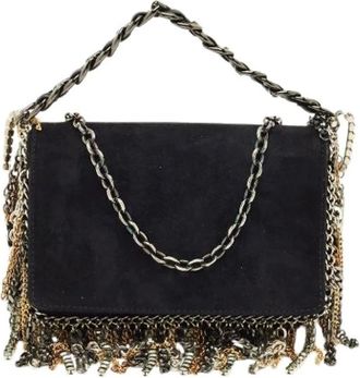 Jimmy Choo London Pre-owned Shoulder Bags, female, Black, Size: ONE SIZE Pre-owned Suede Shoulder Bag