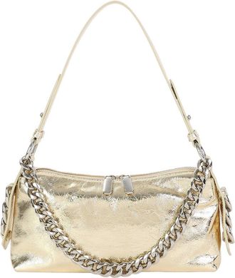 Tiffany & Fred Tiffany And Fred Paris Metallic Leather Chain Shoulder