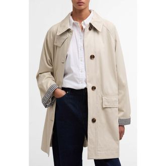 Barbour Gabby Car Coat in Mist at Nordstrom, Size 10 Us