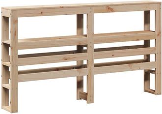 vidaXL Headboard with Shelves 140 cm Solid Wood Pine vidaXL