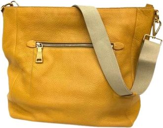 Prada Pre-owned Cross Body Bags, female, Yellow, Size: ONE SIZE Pre-owned Vintage Shoulder Bag