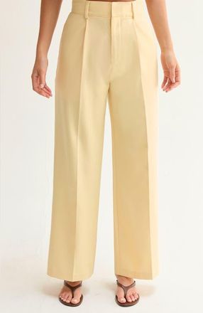 Crescent Wide Leg Trousers in Yellow at Nordstrom, Size X-Small
