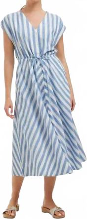 Draper James Haven Midi Shirtdress In Wave Stripe