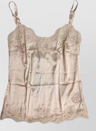 Dolce & Gabbana silk lace tank top