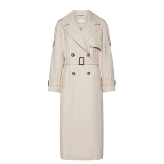 Max Mara Trench Coats - Dames - Mantels - Beige - Maat: 3XS