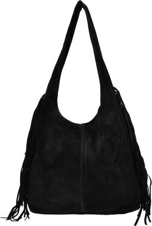 Isabella Rhea Zwart Rundleer Tas