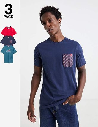 Joe Browns 3 Pack T-Shirts Long Length