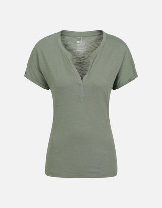 Mountain Warehouse Womens Mountain Warehouse Womens/Ladies Skye Slub Quick Dry T-Shirt - Navy - Size: 18