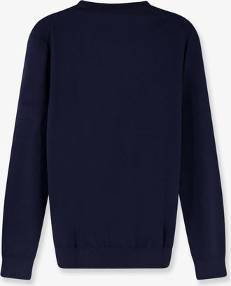 Polo Ralph Lauren Mens Cotton Sweater With Embroidered Logo Blue