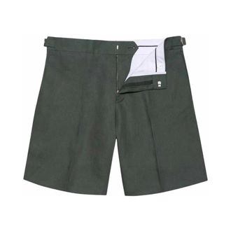 Orlebar Brown Casual Shorts, male, Green, W38, Linen Khaki Tailored Fit Shorts