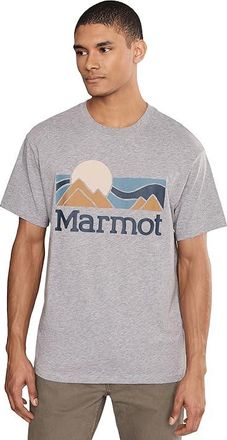 Marmot Coastal T-Shirts Short Sleeve Mens Clothing Grey Heather : 2XL, Cotton/Polyester