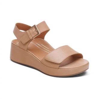 Aetrex Womens Ariel Wedge In Sand